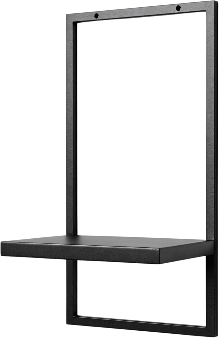 UNO RIPIANI Wandregal aus Metall – modernes Wandboard zur Wandmontage, pulverbeschichtet, 20×21×40 c