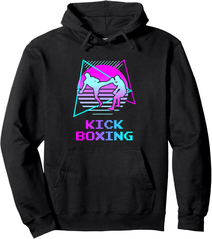 Retro Vintage Classic Kickboxen Kickboxen Kickboxer Pullover Hoodie