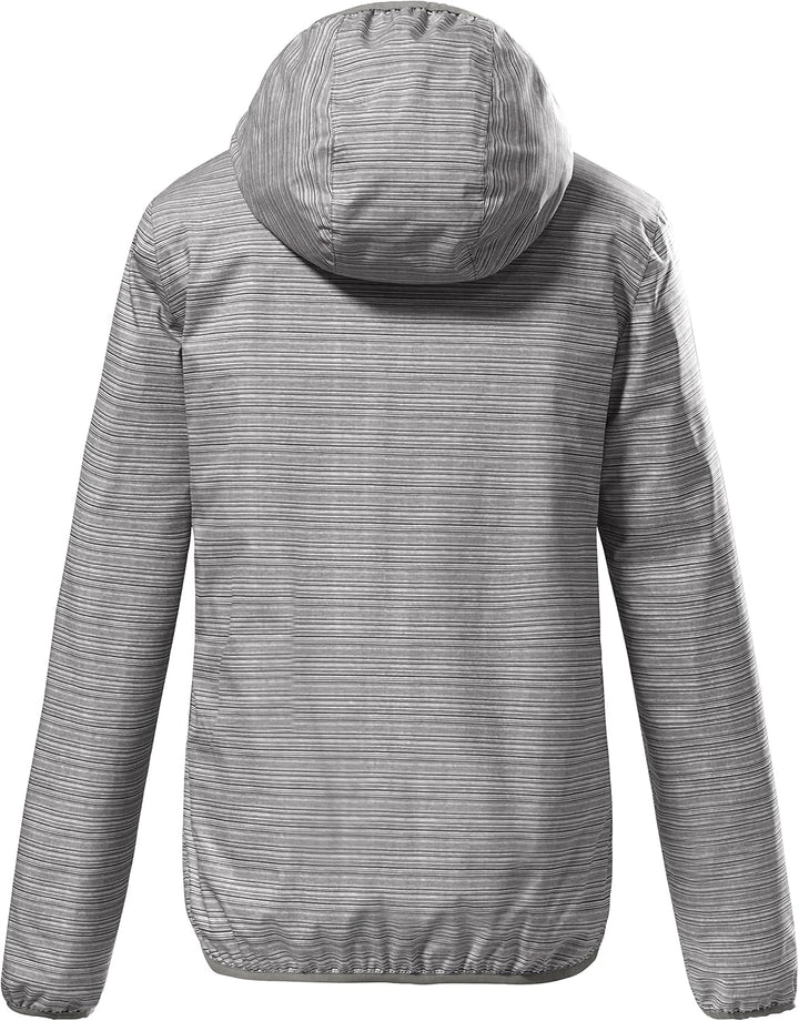 Killtec Damen Kos 3 Wmn Jckt Funktionsjacke/Outdoorjacke mit Kapuze, packbar 42 anthrazit, 42 anthra