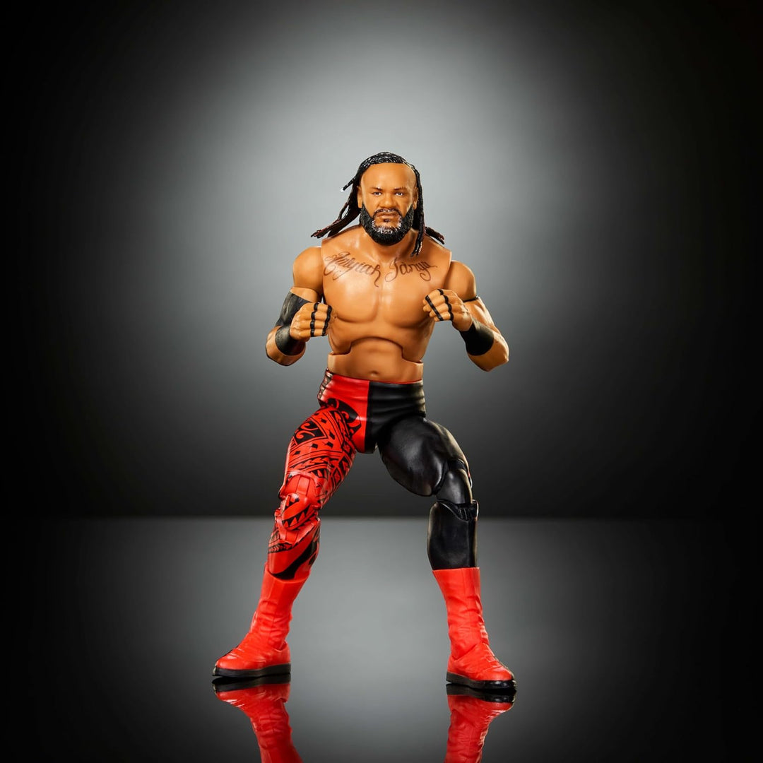Mattel WWE Elite Actionfigur & Zubehör, Serie #125 Set, 15,2 cm grosses Sammlerstück Jacob Fatu mit