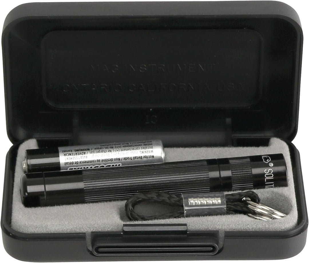 MagLite Solitaire LED 1AAA Flashlight Schwarz Single, Schwarz Single