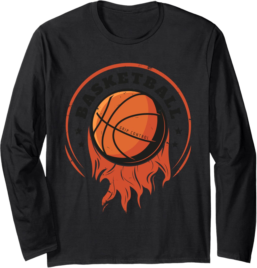 Basketball player vintage game basketball sport Langarmshirt
