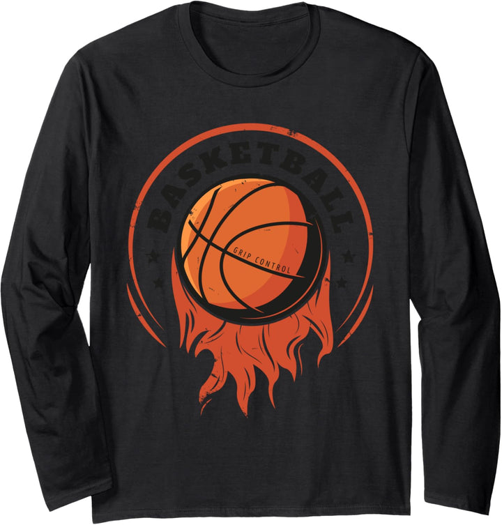 Basketball player vintage game basketball sport Langarmshirt