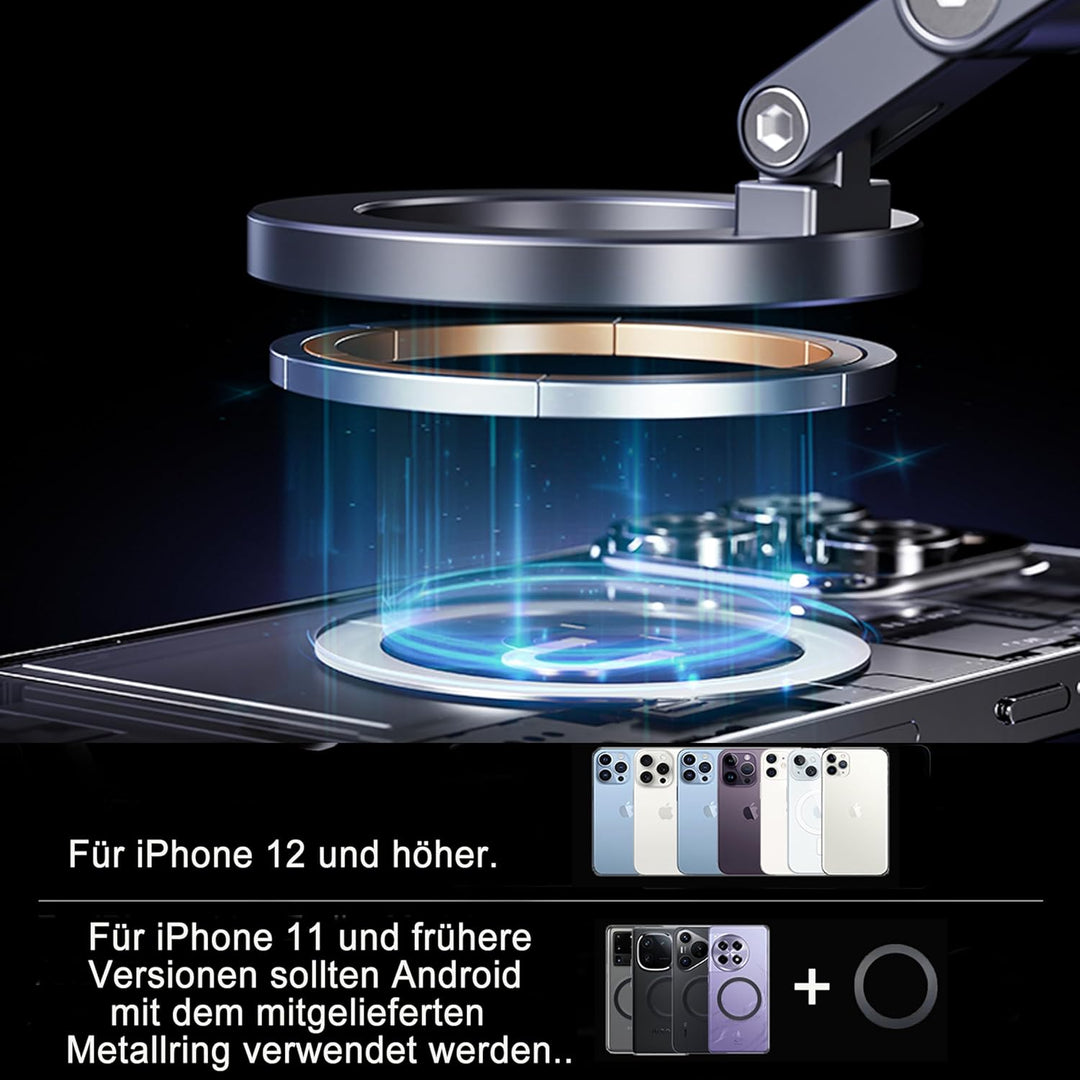 Verbessert Nano Gel Vakuum magnetische Handyhalter, Aluminiumlegierung + ABS Magnetische Handyhalter