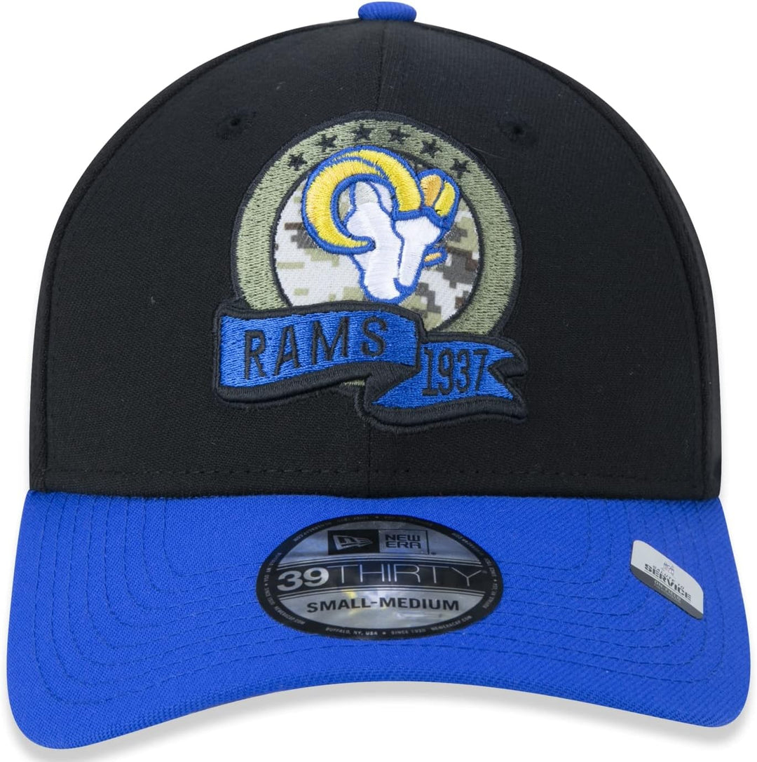 New Era Salute to Service 2022 Basecap 39Thirty NFL Fanartikel American Football Kappe schwarz M-L 3