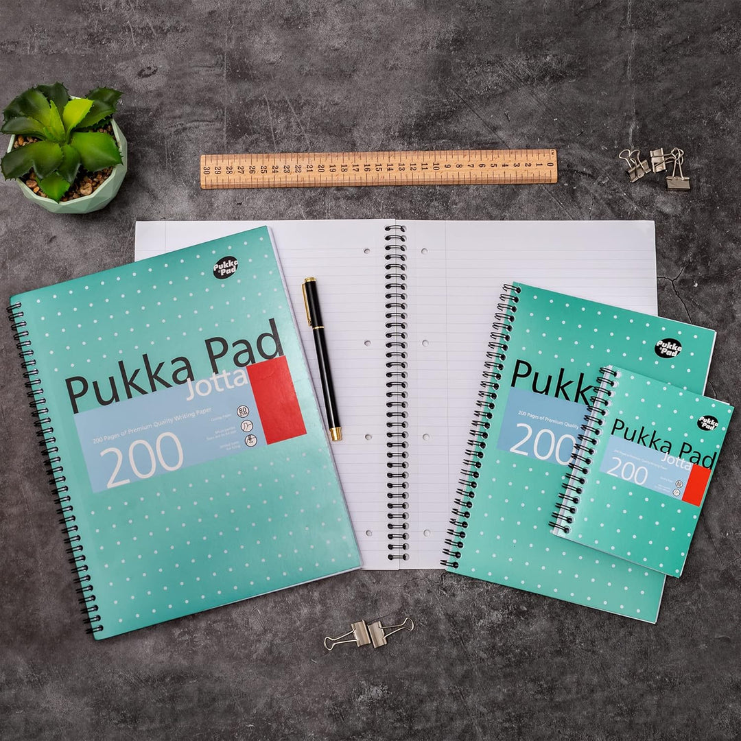 Pukka Jotta Spiralbuch (Format A4) Metallic Pack of 1 Lined, Pack of 1 Lined