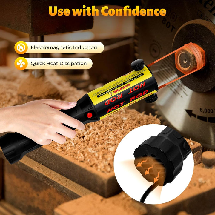 1000W induktionsheizung kfz, 800℃ Magnetische Induktionsheizgerät, induktionswärmer mit 10 Heizspule