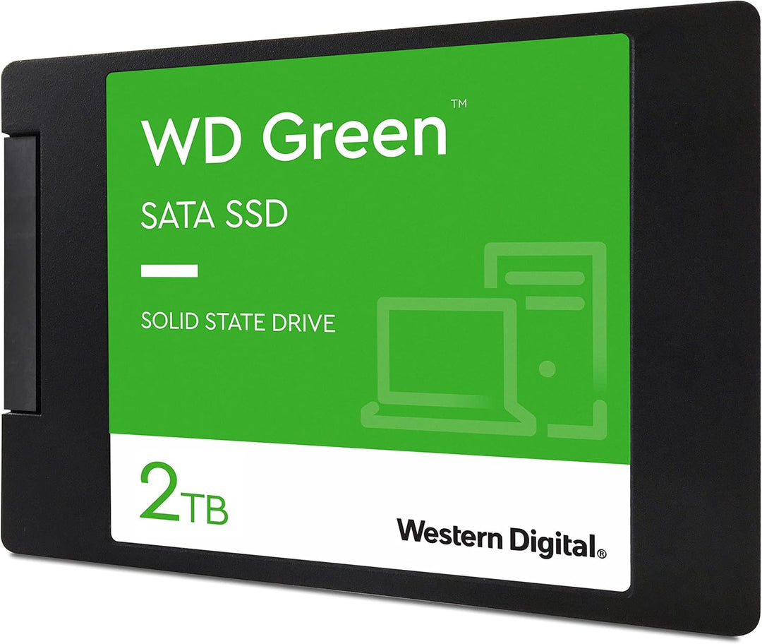 WD Green SATA SSD interne SSD 2 TB (2,5 Zoll Modul für den Einsatz in Laptops und Desktop PCs, SLC-C