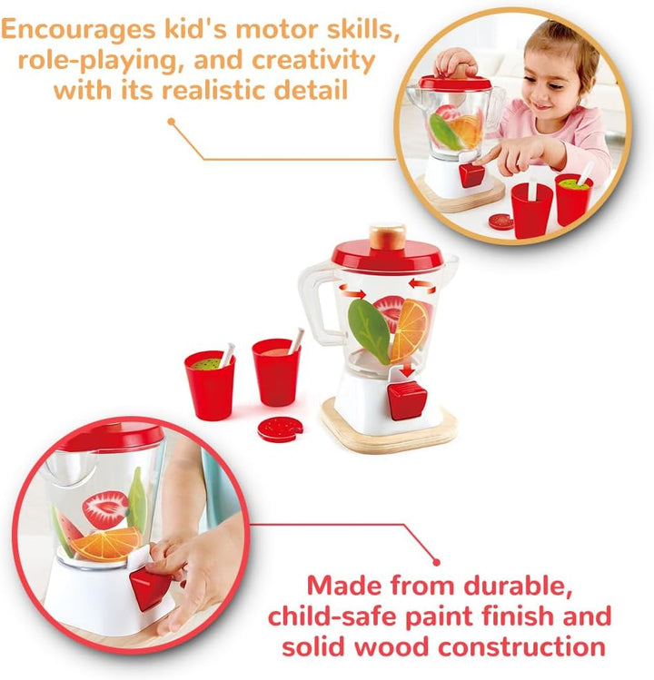 Hape Smoothie-Mixer von Hape| Bunter Smoothie-Mixer mit Bechern und Trinkhalmen