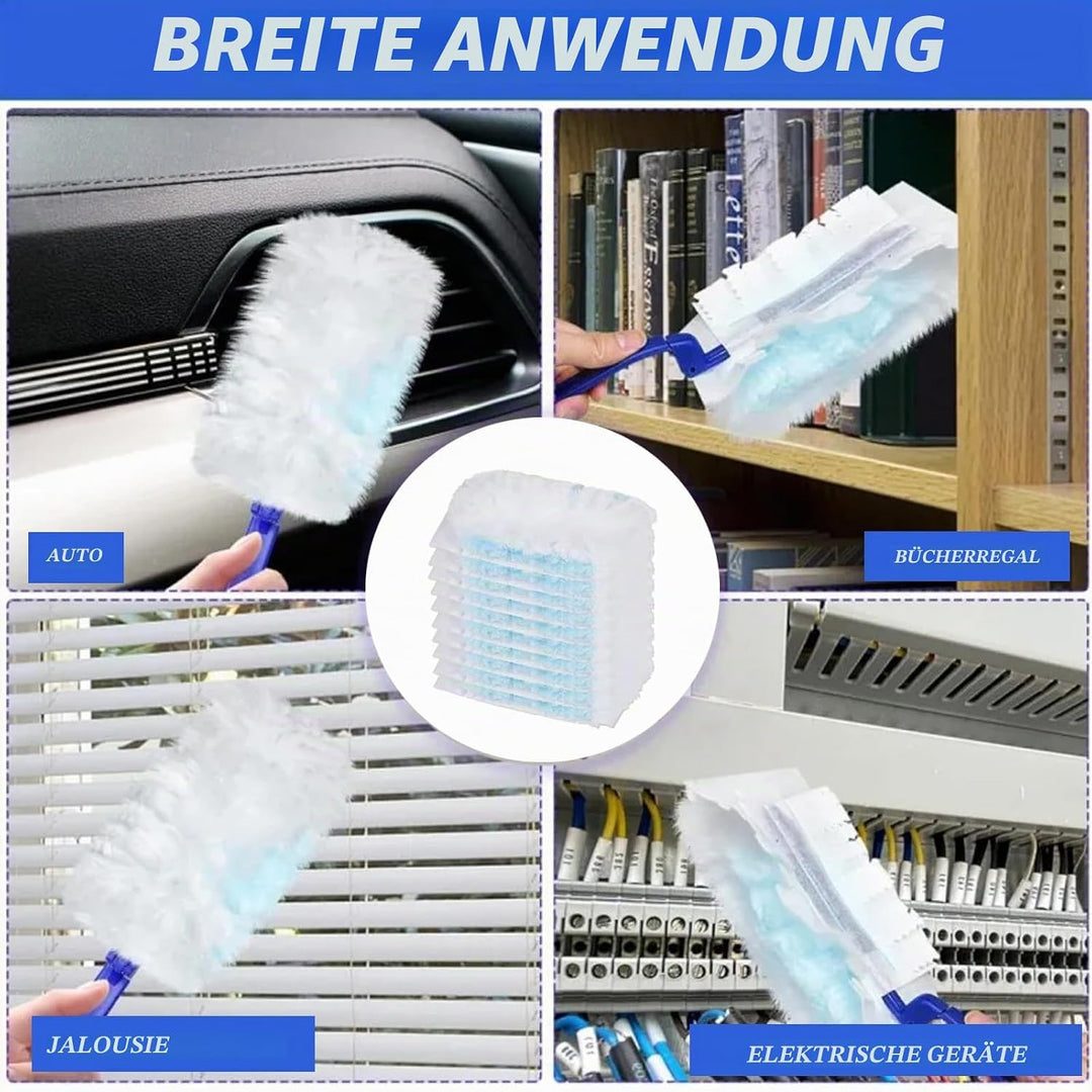 102 Stück Staubmagnet Nachfüllpack, Duster für Pronto Staubwedel, Staubwedel Teleskop Staubwischer m