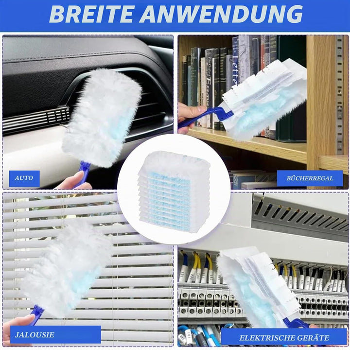 102 Stück Staubmagnet Nachfüllpack, Duster für Pronto Staubwedel, Staubwedel Teleskop Staubwischer m