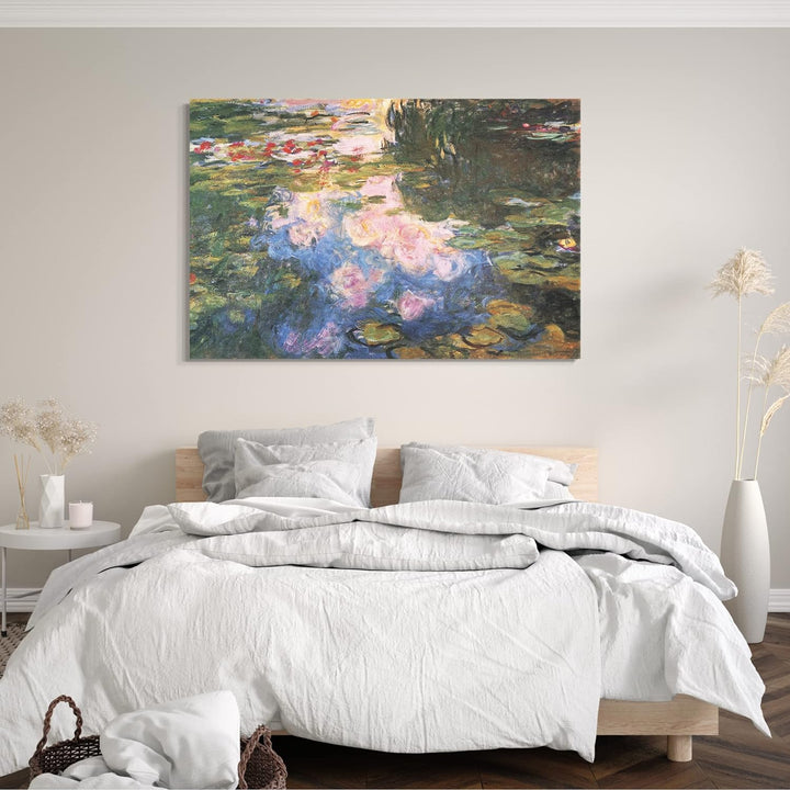 Printed Paintings Leinwand (120x80cm): Claude Monet - Seerosenteich 120x80 cm, 120x80 cm