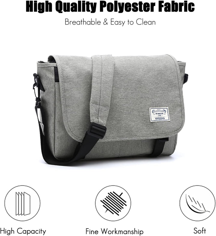 FANDARE Messenger Bag Umhängetasche Schultertasche Laptoprucksäcke Tasche Kuriertasche Polyester Hel