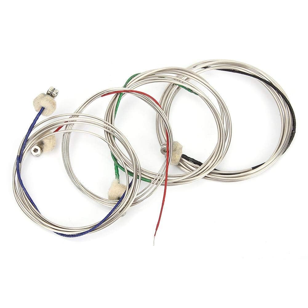Cello Saiten Komplettsatz Stahlseil Kern Universal Cellosaiten für Professionelle Musikinstrumente D