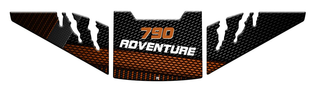 Paraserbatoio.it Aufkleber mit 3D-Effekt, Tankschutz aus Harz, kompatibel mit KTM 790 Adventure - Ta