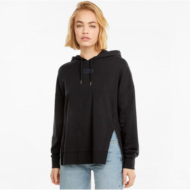 PUMA Damen Her Hoodie Tr Sweatshirt, schwarz, M