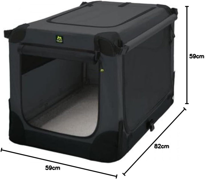 Maelson Soft Kennel Hundebox - Anthrazit - 82 x 59 x 59 cm Anthrazit L 82 x B 59 x H 59 cm, Anthrazi