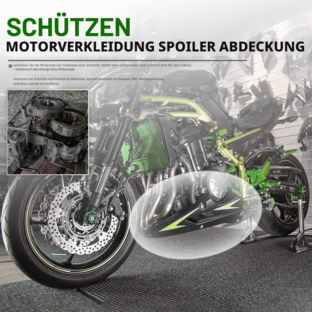 Fayedenicy Motorrad Bellypan Belly Pan Motor Spoiler Verkleidung Abdeckung Karosserierahmen Kit Schu