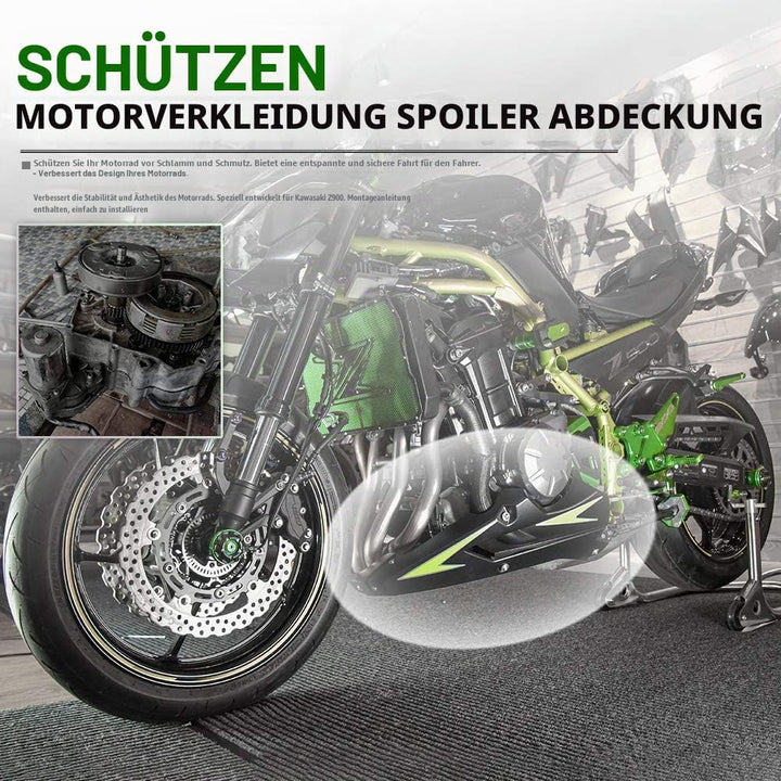 Fayedenicy Motorrad Bellypan Belly Pan Motor Spoiler Verkleidung Abdeckung Karosserierahmen Kit Schu