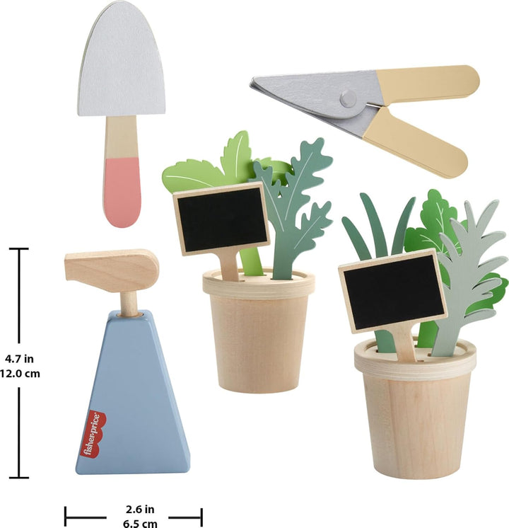 Fisher-Price Spielzeug für Babys, Gartenarbeit aus Holz für Babys ab 3 Jahren