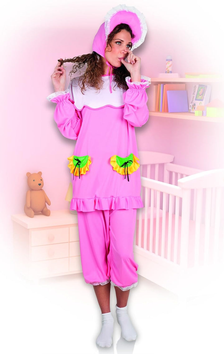 Boland 83849 - Kostüm für Erwachsene Grosses Baby, Grösse M/L, Hose, Top und Mütze, Kostüm-Set, Karn