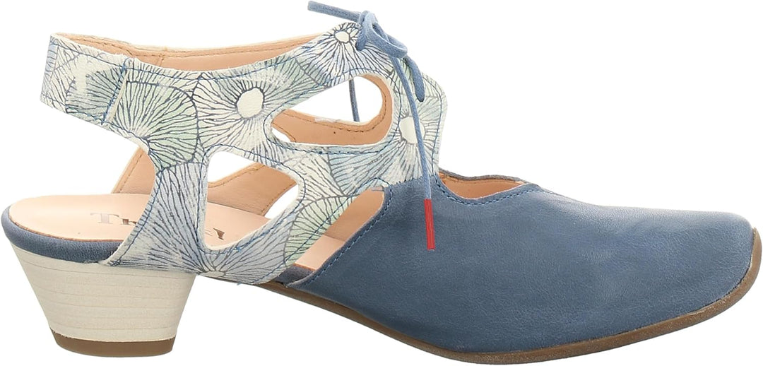 Think! Damen Aida Chromfrei Gegerbte NachhaltigeSlingback Pumps 36 EU 8000 Denim Kombi, 36 EU 8000 D