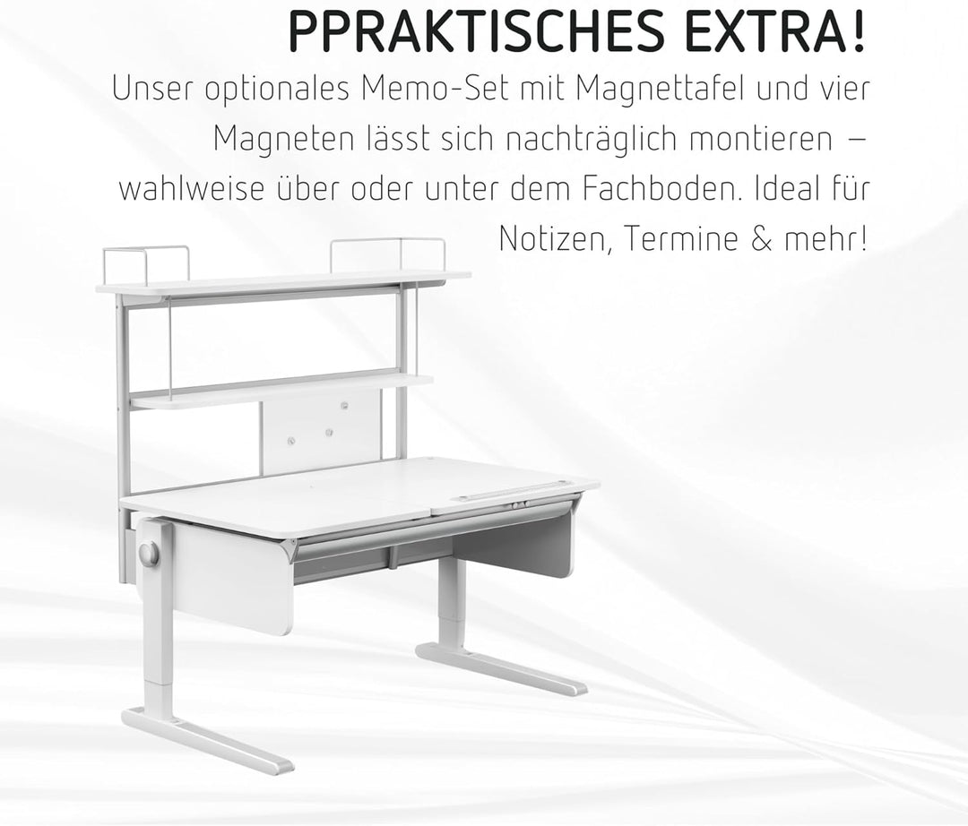 moll Easy Flex Deck Compact, Kinderschreibtisch Erweiterung für den moll Bandit Compact und moll Spr