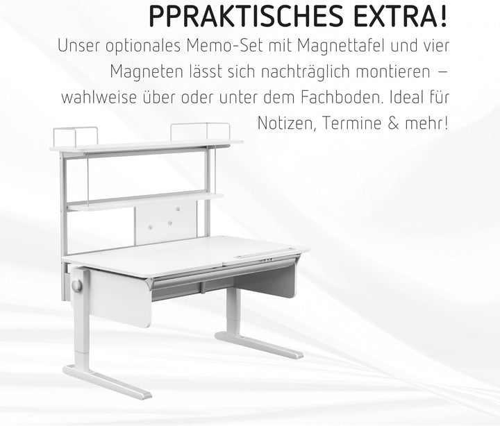 moll Easy Flex Deck Compact, Kinderschreibtisch Erweiterung für den moll Bandit Compact und moll Spr