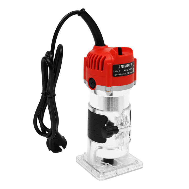 MINRS Oberfräse 800W Holzfräse Elektrische, Oberfräse Trimmer Einhandfräse 6,35mm Durchmesser Kanten