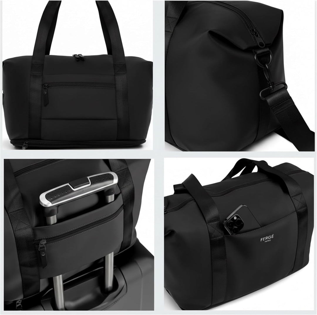 FERGÉ Polycarbonat 5-teilig Koffer Set 77cm, 67cm, Handgepäck Koffer mit Reisetasche Kombi, sehr rob