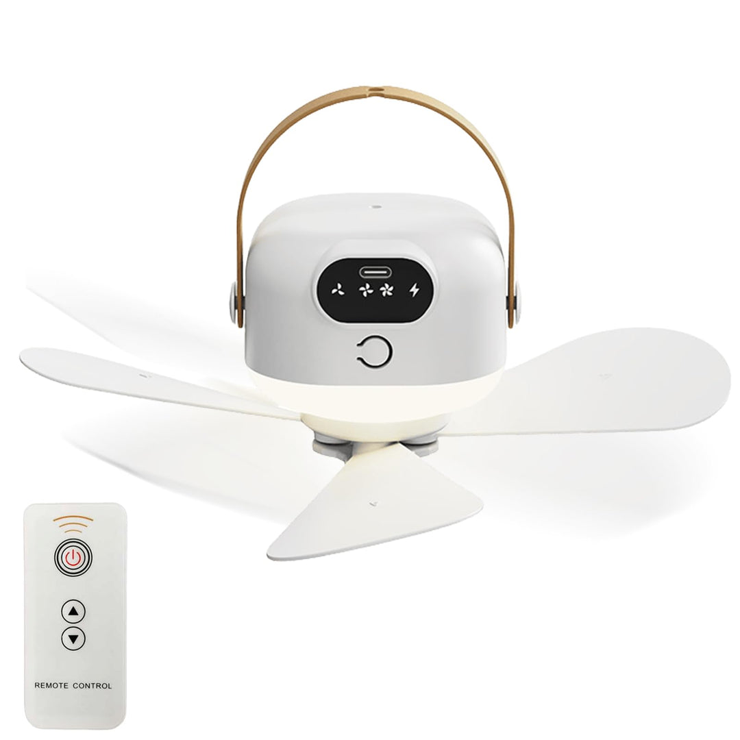 Campingventilator Tragbarer: Camping Ventilator mit Licht, Camping Licht LED Campinglampe, Wiederauf