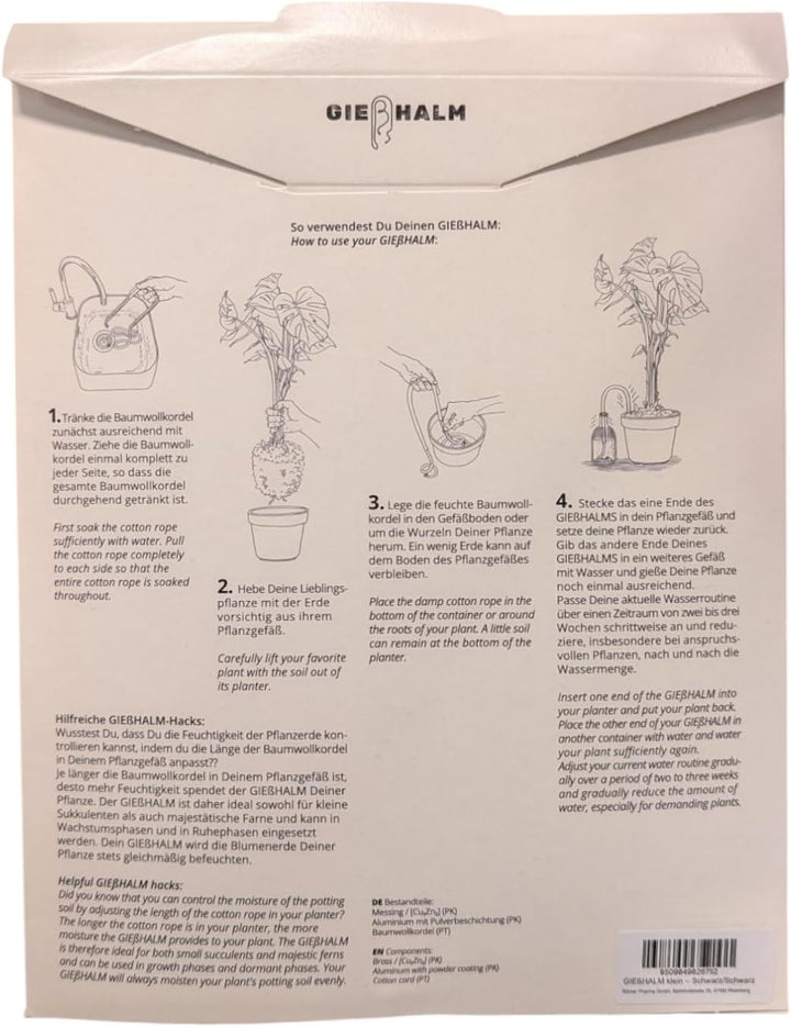 zuverlässige Bewässerung von Zimmerpflanzen, elegantes Design, gleichmässige Wasserzufuhr (Mint, Gro