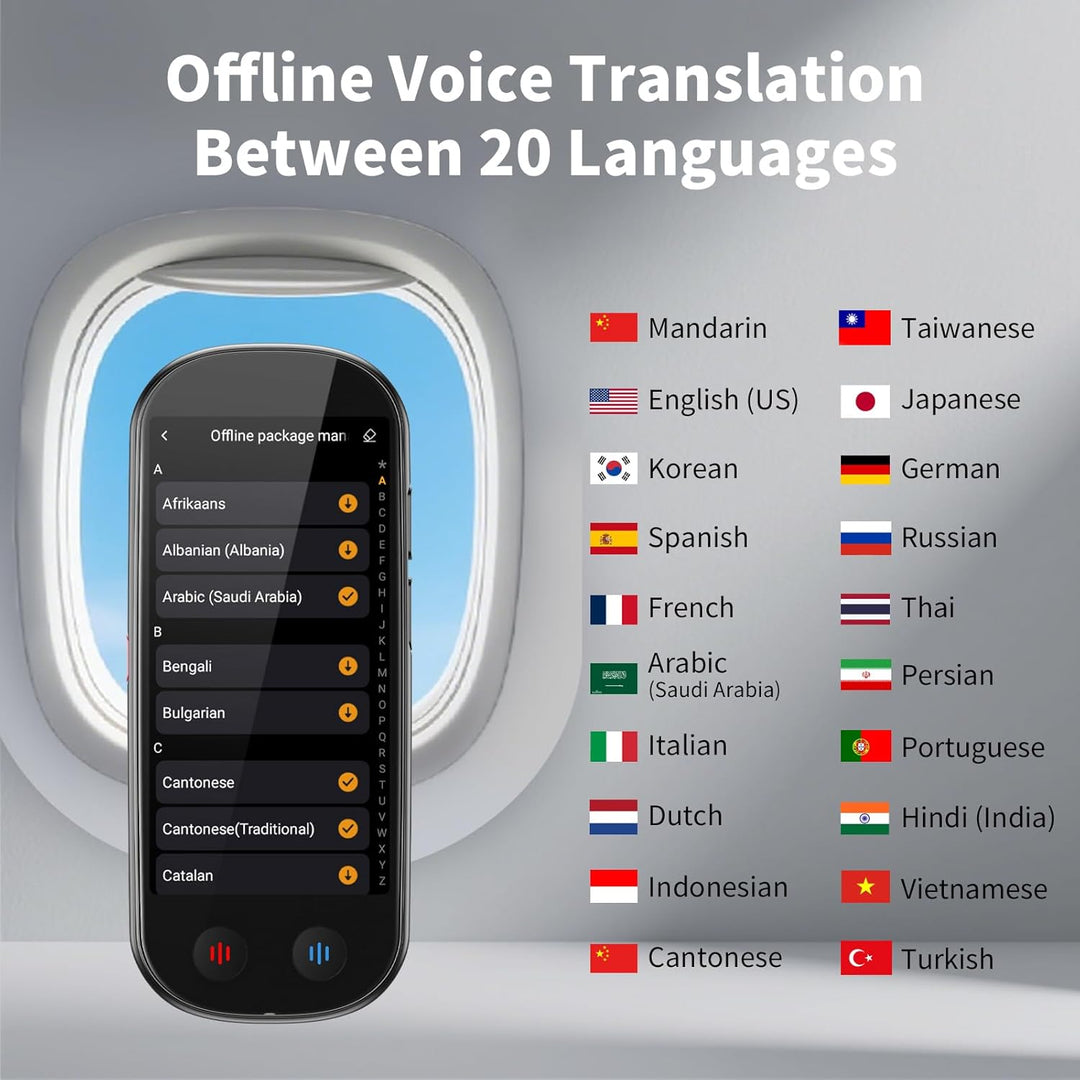 Sprachübersetzer Gerät,Übersetzungsgerät mit Sprachausgabe Translator,Übersetzer Echtzeit 150 Sprach