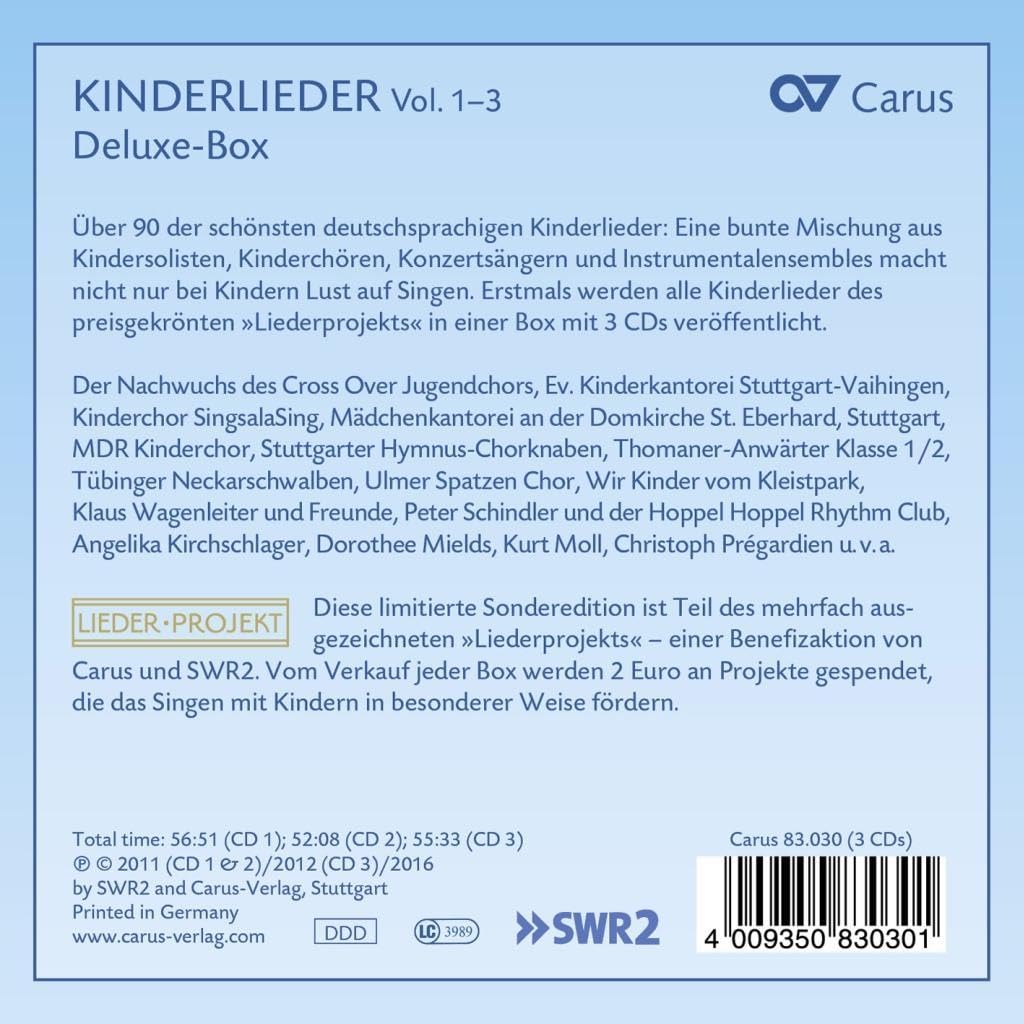Kinderlieder Vol.1-3 - Deluxe-Box, Audio-CD