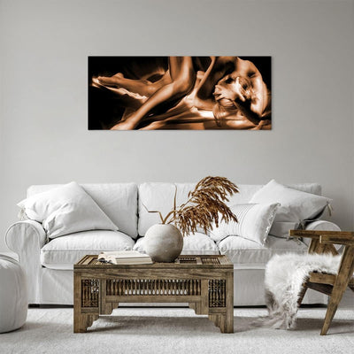 Bilder auf Leinwand 100x40cm Leinwandbild Nackte Frau Akt Modell Photofitness Gross Wanddeko Bild Sc