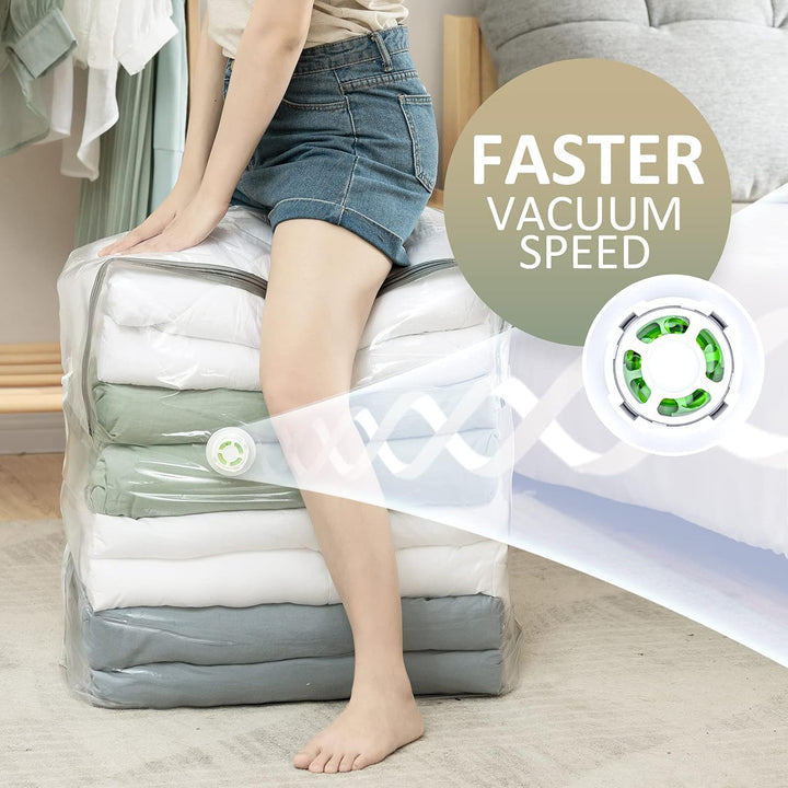 TAILI Breiter Würfel Vakuumbeutel für Kleidung, Jumbo 4 Pack, Extra Grosse Vakuumbeutel kleidung für