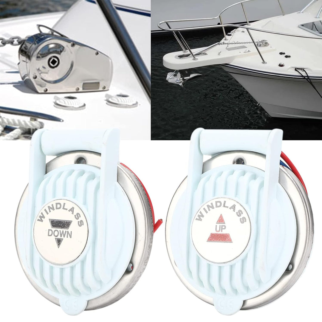 Ankerfussschalter, DC 12V/24V Ankerwinde Fussschalter Freisprecheinrichtung für Schiff für Winde