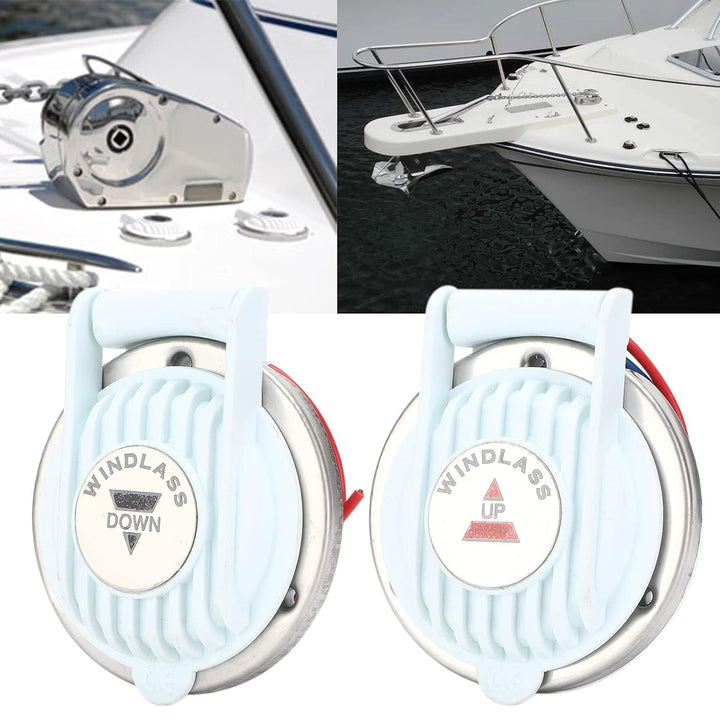 Ankerfussschalter, DC 12V/24V Ankerwinde Fussschalter Freisprecheinrichtung für Schiff für Winde