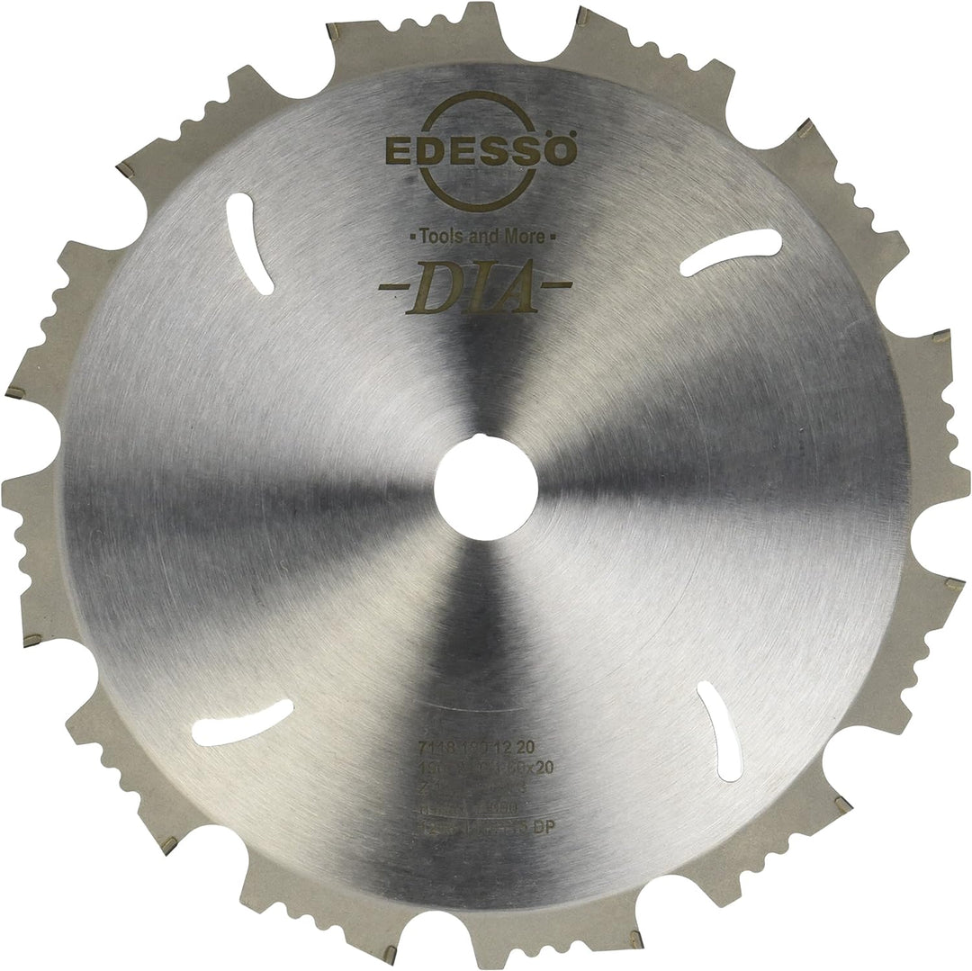 Edessö 5111901220 DP-Kreissägeblatt sdb DP 190x2, 4/1, 6x20 Z=12 F neg, Silber