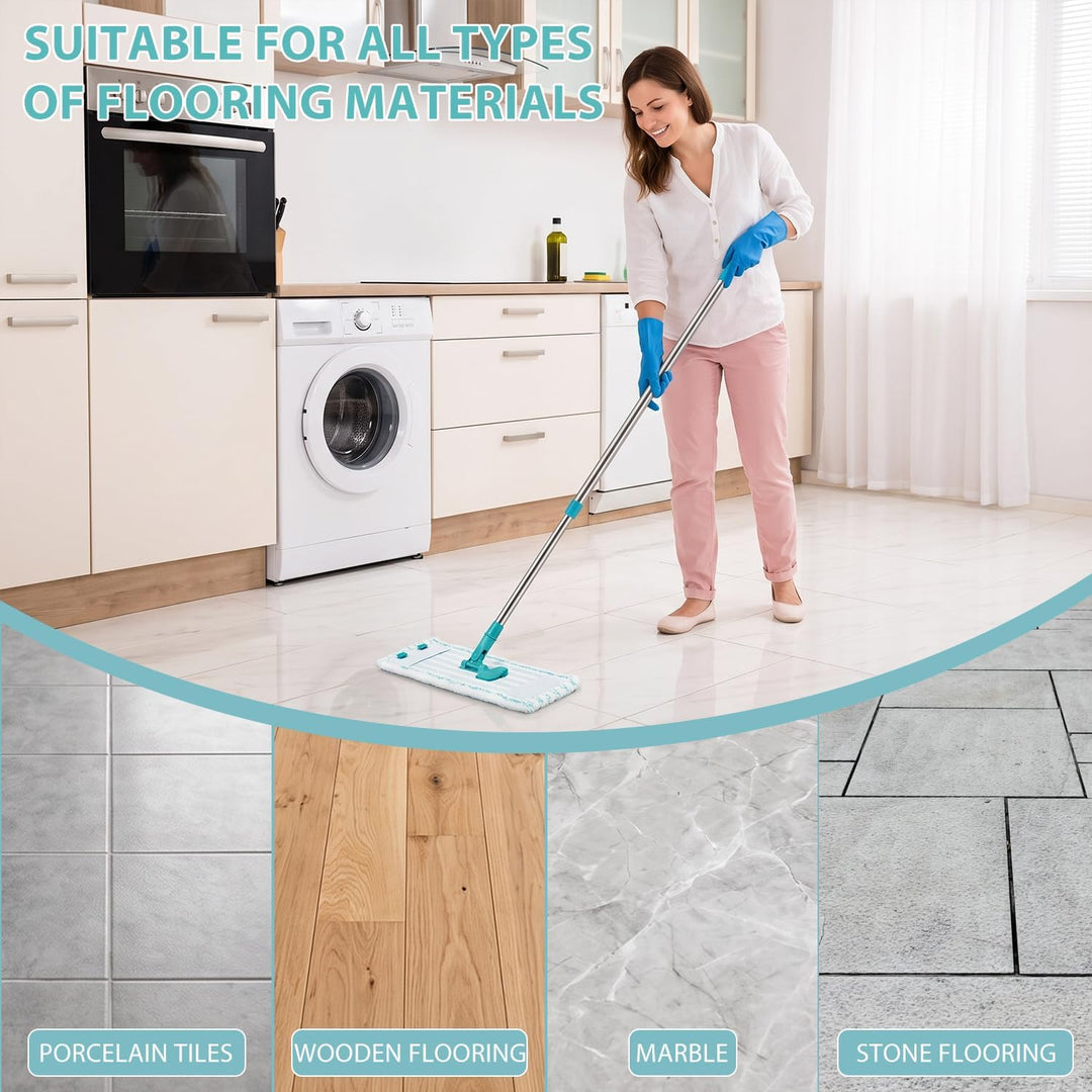 5 Stück Ersatz-Wischbezüge Kompatibel mit Leifheit Profi XL Cotton Plus/Profi XL Micro Duo Bodenwisc