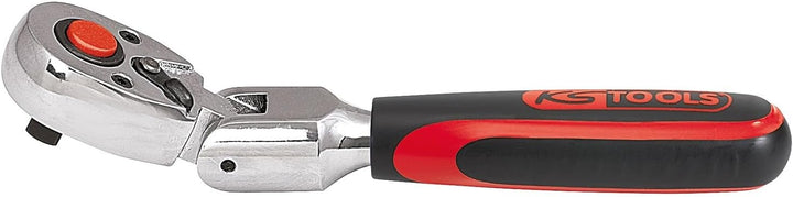 KS Tools 918.0613 1/4 Zoll CHROMEplus Steckschlüssel-Satz | inklusive Umschaltknarre, 72-Zahn | hoch