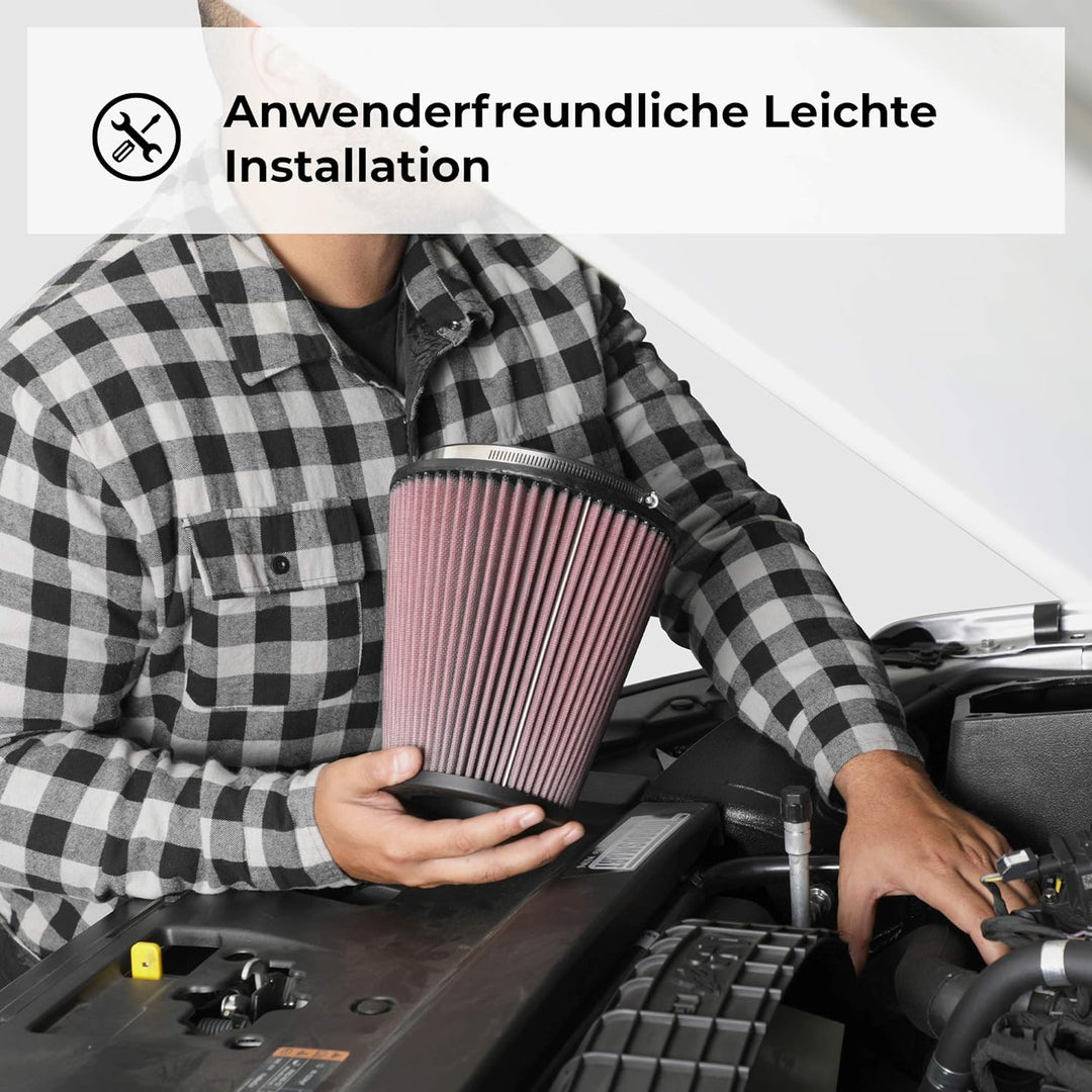 K&N E-1987 Waschbarer und wiederverwendbarer KFZ Tauschluftfilter