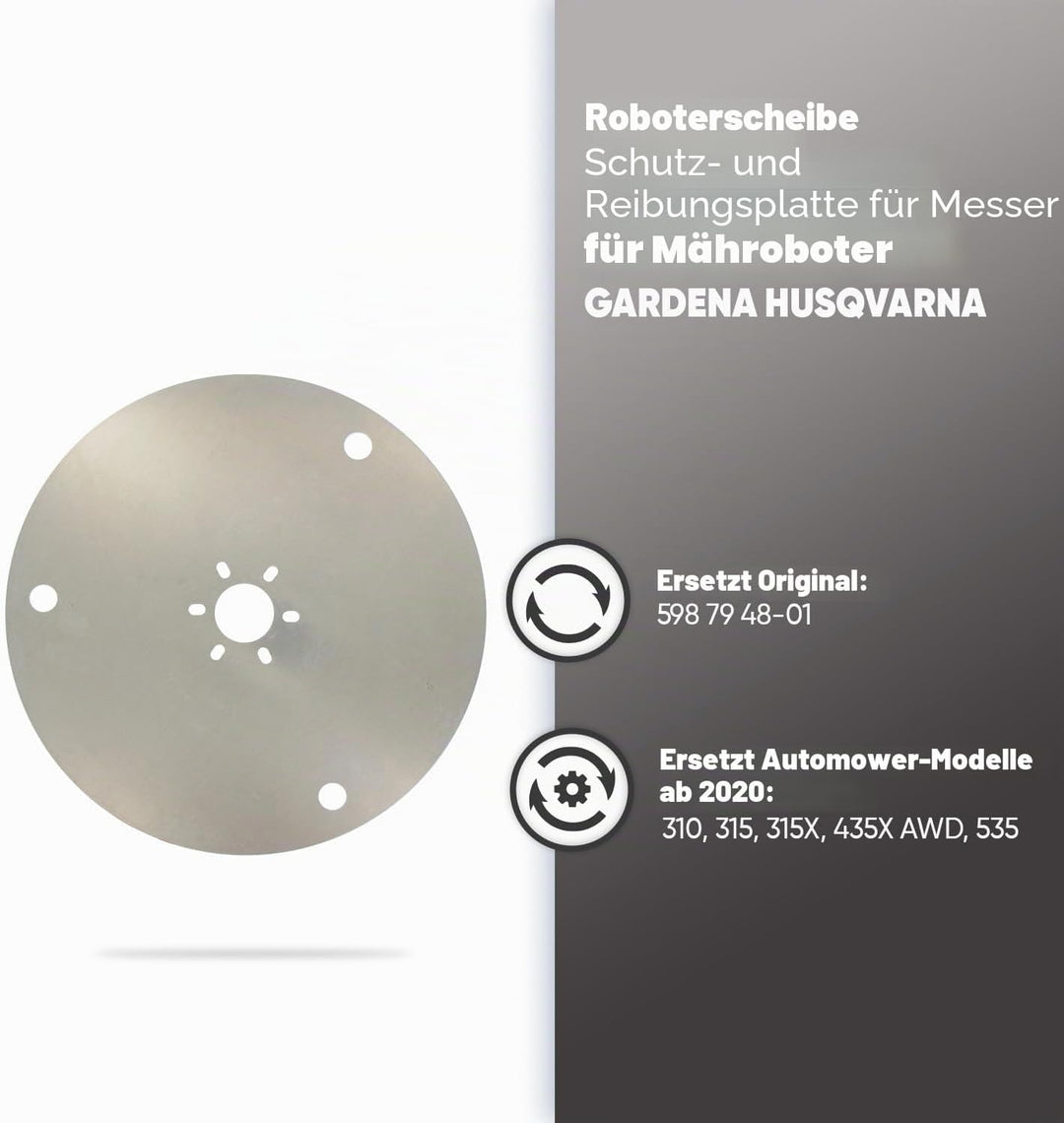 SKANA - Gleitscheibe - Zur Montage auf der Messerscheibe - Für HUSQVARNA Automower 310, 315, 315X, 4