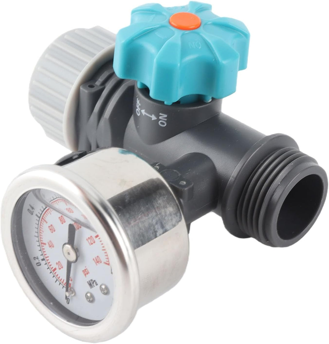 Wasserdruck Ventil, G3/4in Einstellbares Wasserdruck Regler Ventil mit Druck Messgerät Wasserdruck M