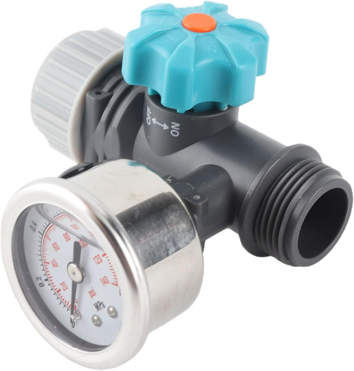 Wasserdruck Ventil, G3/4in Einstellbares Wasserdruck Regler Ventil mit Druck Messgerät Wasserdruck M