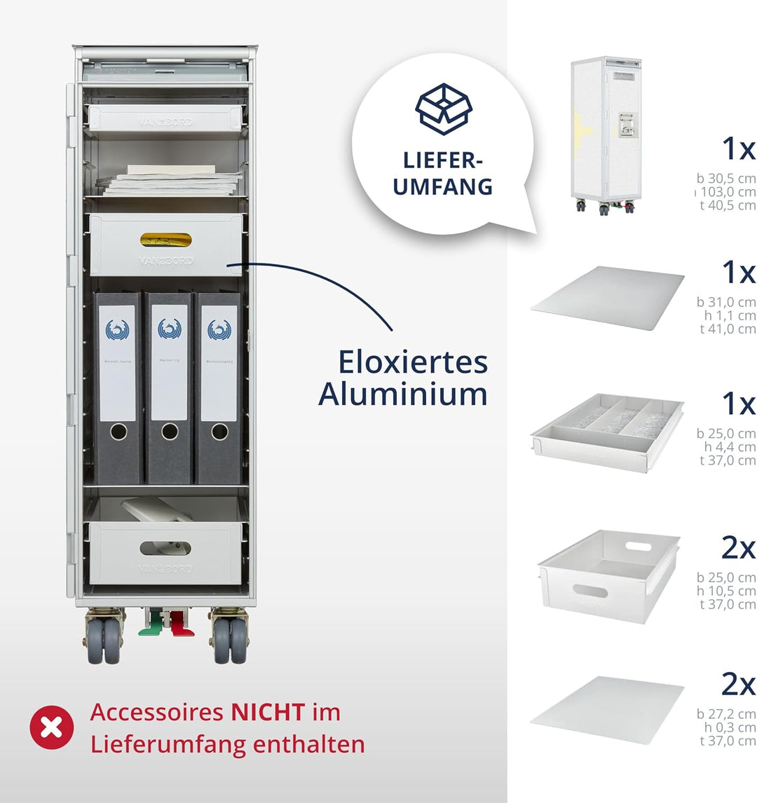 Airline Trolley Aviation, Büroschrank, Getränkewagen Flugzeug, Aktenschrank Metall, Küchenwagen mit