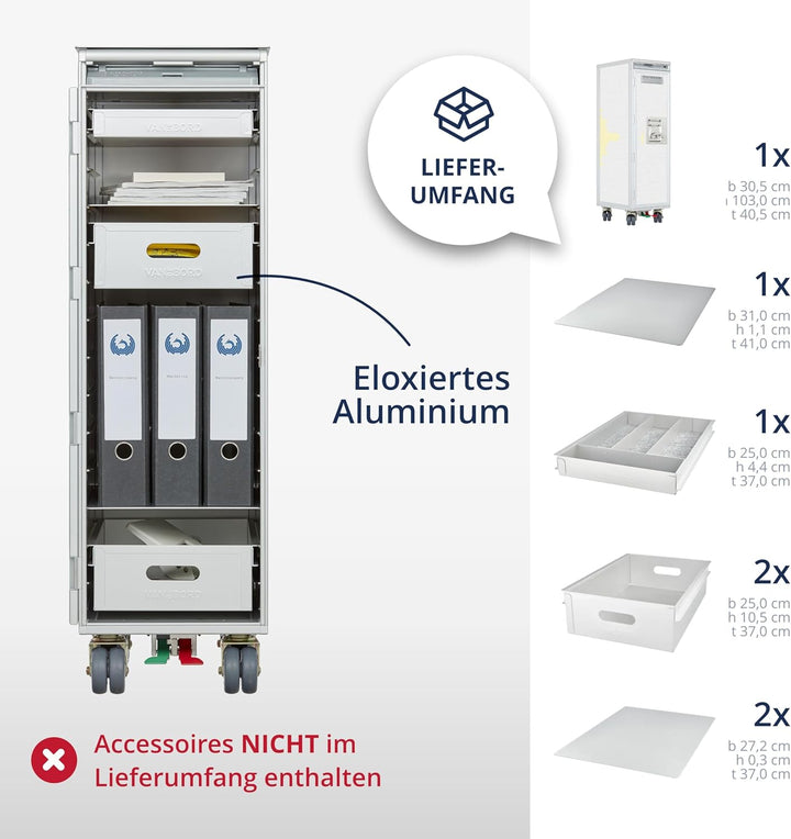 Airline Trolley Aviation, Büroschrank, Getränkewagen Flugzeug, Aktenschrank Metall, Küchenwagen mit