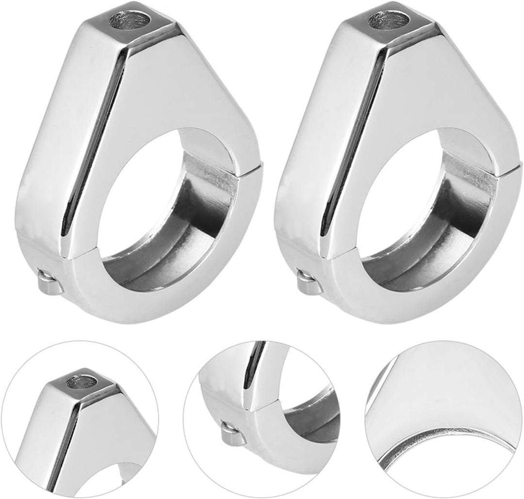 Blinkerhalter Motorrad,Blinkerhalterung Motorrad,Motorrad Blinker Relocator Gabelklemmen Aluminiumle