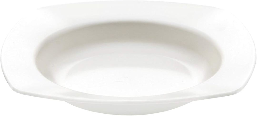 6 Stück Set Kunststoff Mehrweg Suppenteller cremeweiss 20cm (Made in Germany/bruchfest/BPA frei/Spül