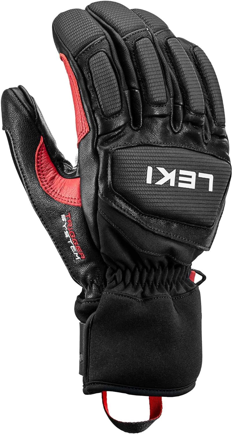 LEKI Griffin Pro 3D - Alpin Handschuhe mit Trigger 3D - Black/red 8.5, 8.5